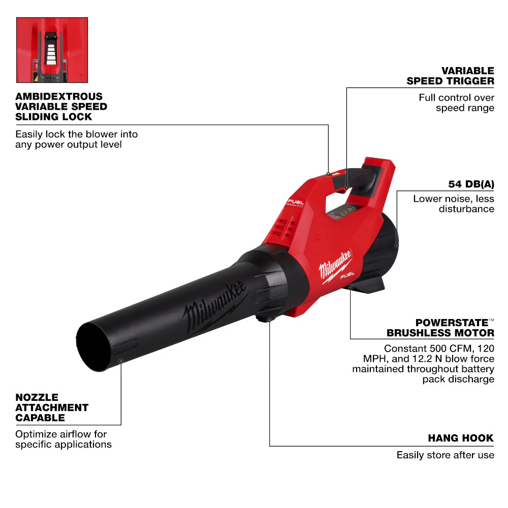 MILWAUKEE 3017-20 M18 FUEL™ Blower (Tool Only) - Image 3