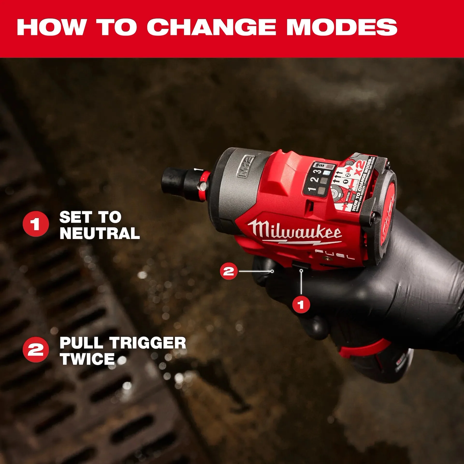 Milwaukee 3049-20 M12 FUEL 3/8in Sub-Compact Impact Wrench with Friction Ring (Tool Only) - Image 10