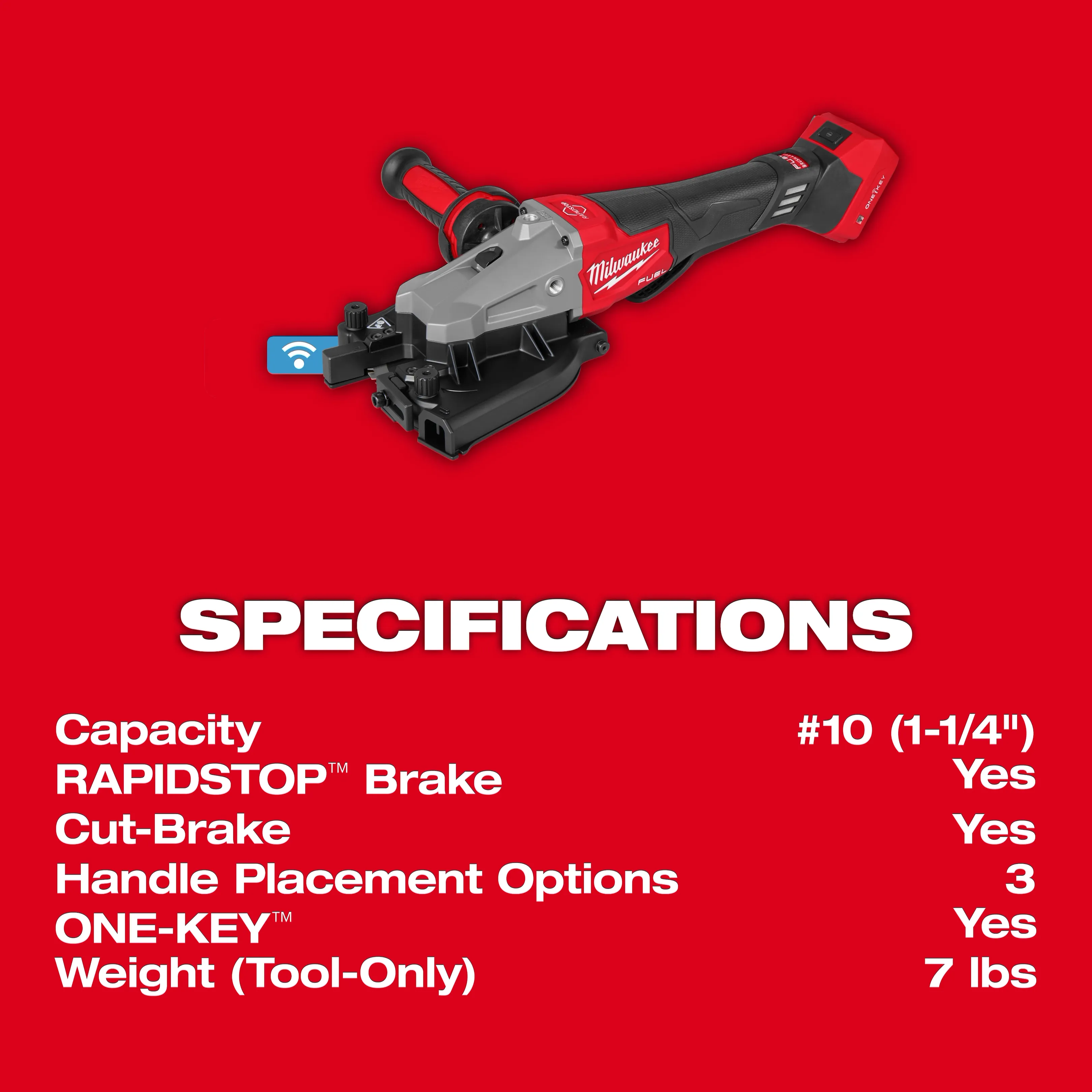 MILWAUKEE 3675-20 M18 FUEL™ #10 (1-1/4 in.) Rebar Cutter - Image 7