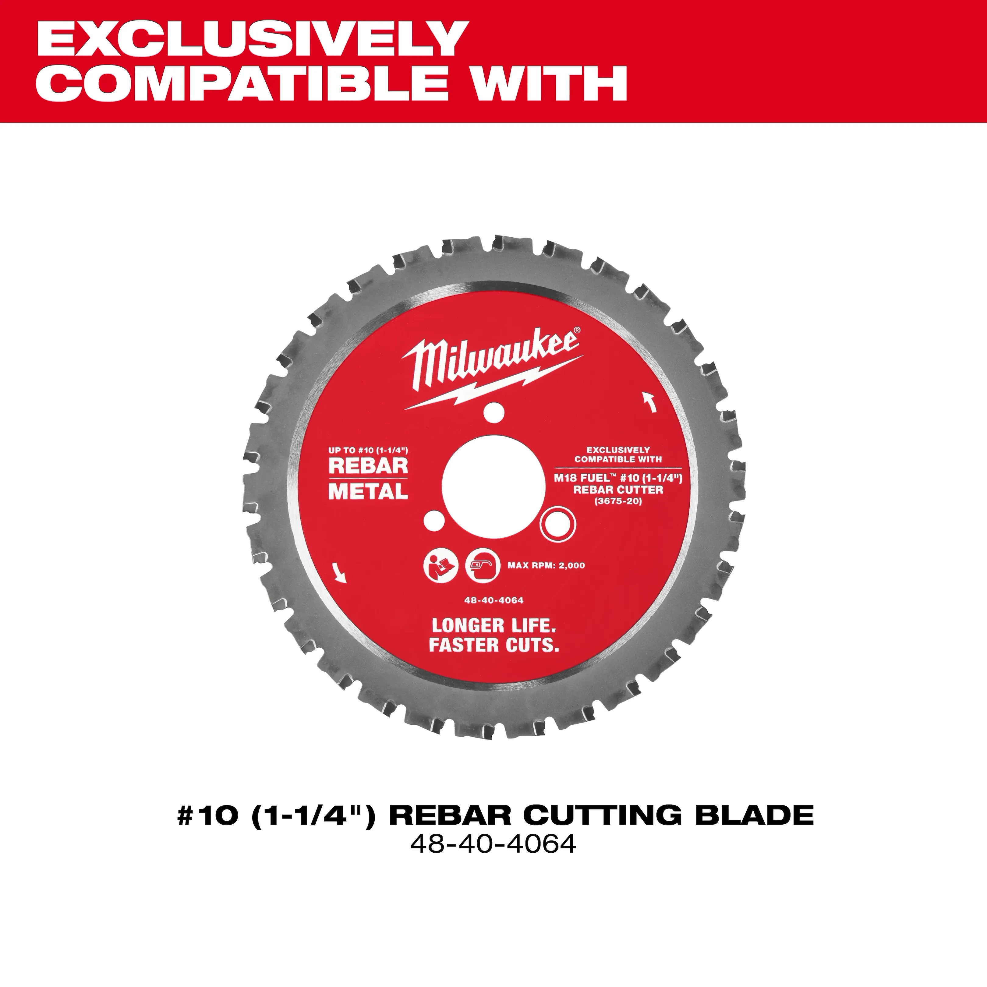 MILWAUKEE 3675-20 M18 FUEL™ #10 (1-1/4 in.) Rebar Cutter - Image 9