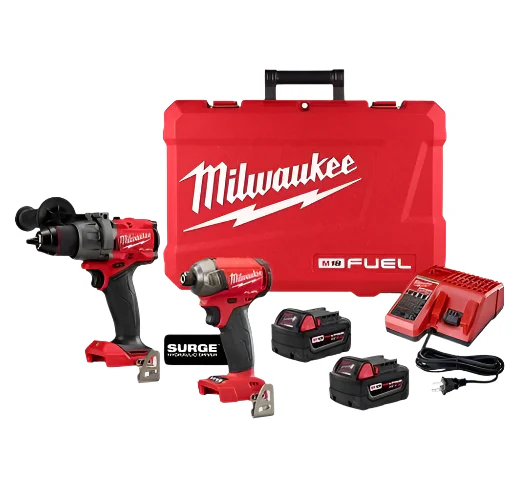 Milwaukee 3699-22 M18 FUEL 2-Tool Combo Kit With Surge Impact (2 x 5.0 Ah)