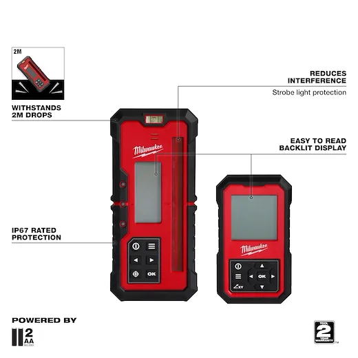 Milwaukee 3704-21T 4000 ft M18™ Battery Dual Slope Rot Laser Level Kit - Image 4