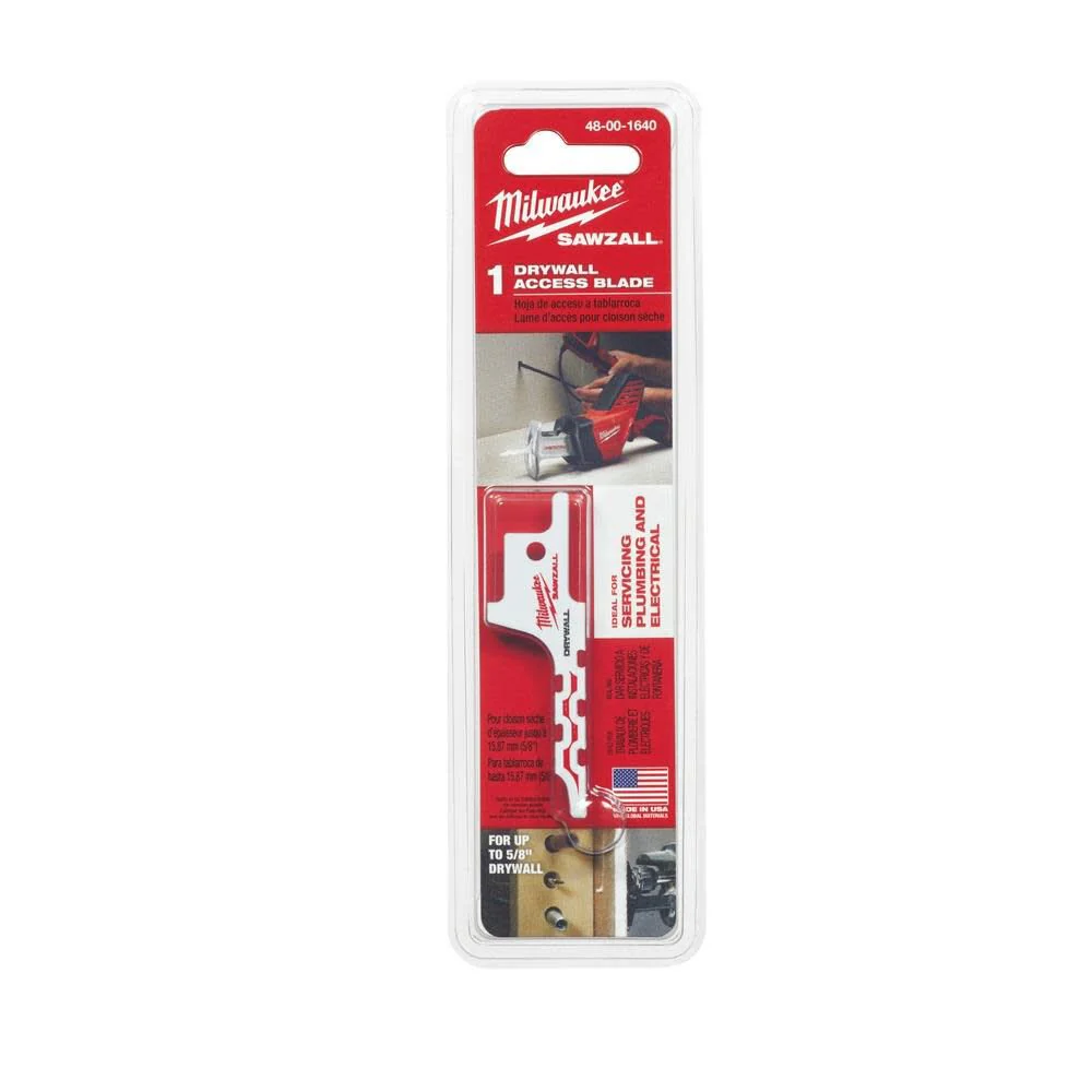 Milwaukee Sawzall 48-00-1640 Drywall Access Blade - Image 3