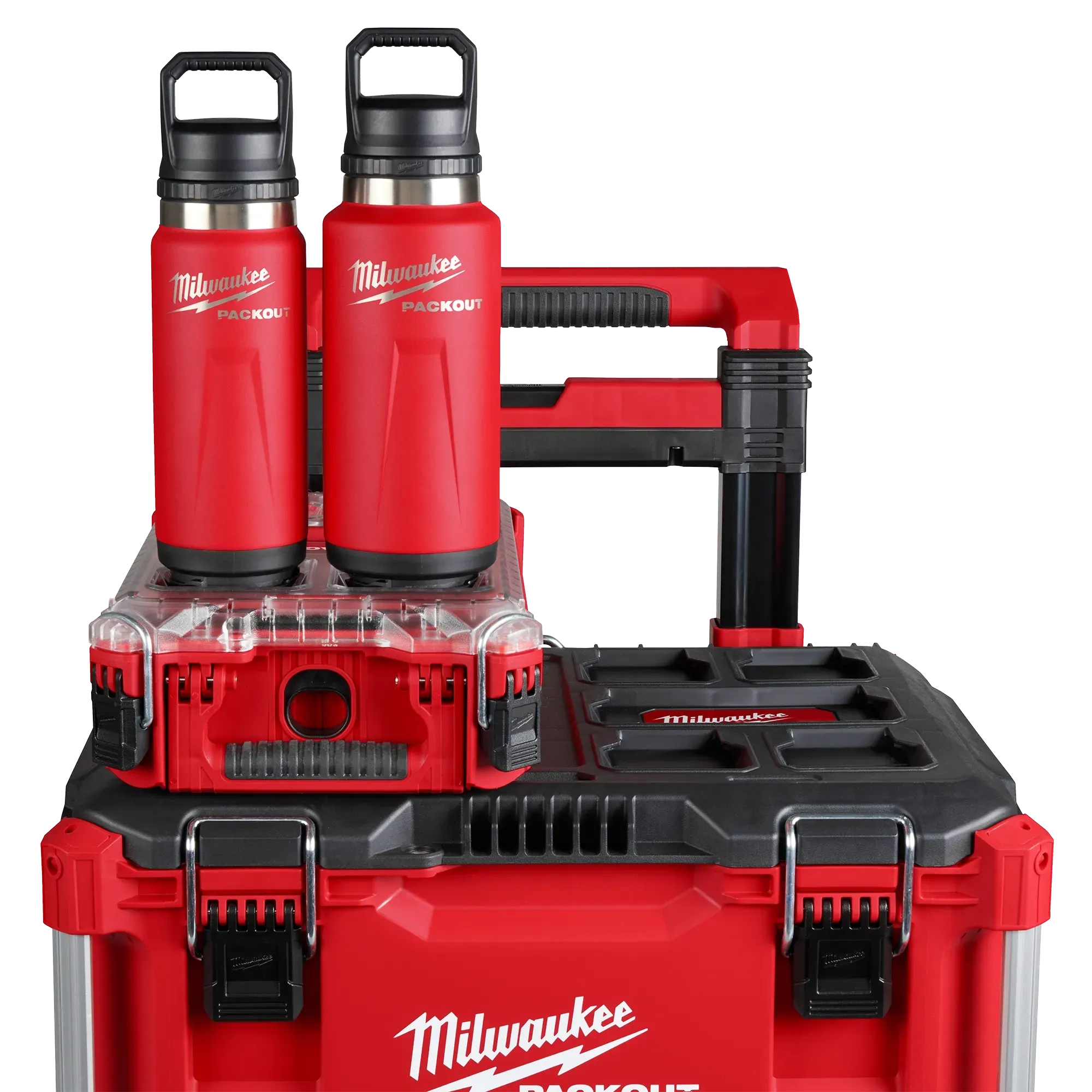Milwaukee 48-22-8396R PACKOUT™ 24 oz 18/8 Stainless Steel Red Insulated Bottle with Chug Lid - Image 4