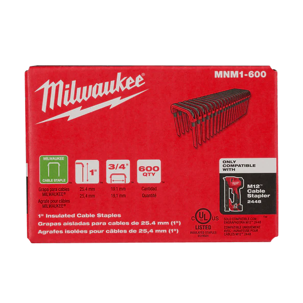 Milwaukee MNM1-600 19 mm 25 mm Cable Staples - Image 3