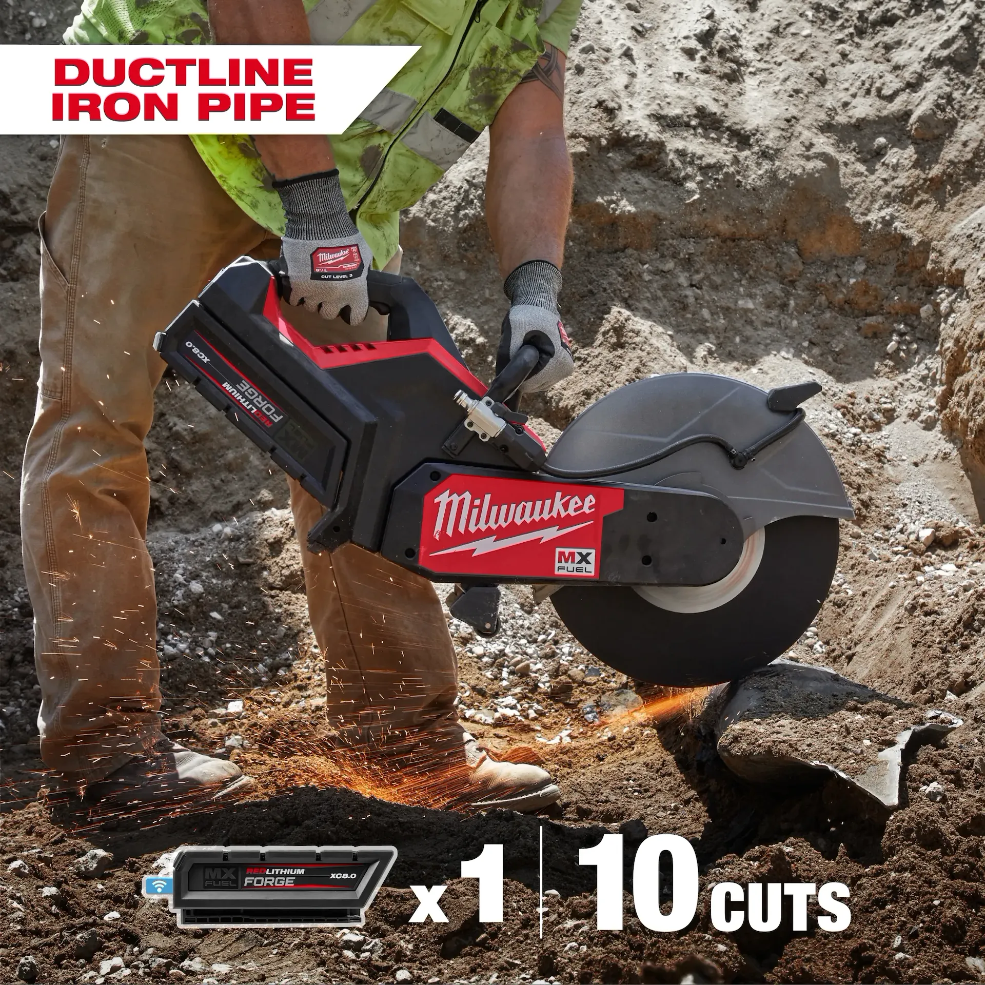 Milwaukee MXF315-2XC MX FUEL™ 14 in MX FUEL Metal Cordless Cut-Off Saw Kit - Image 12