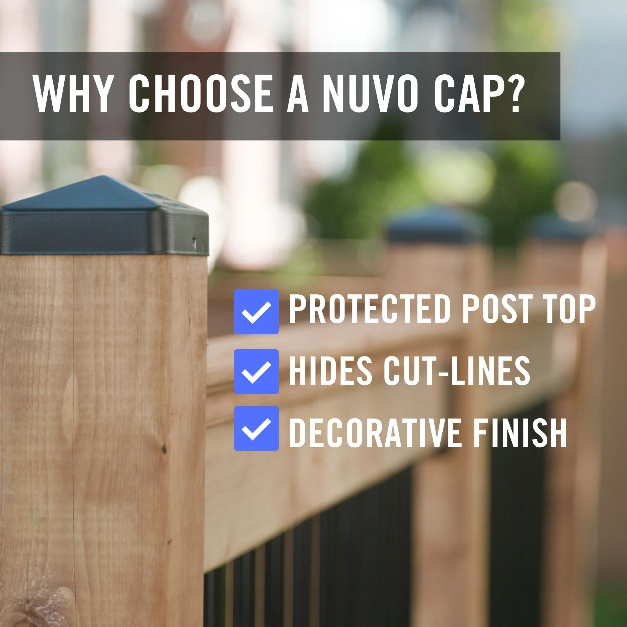 Nuvo Iron Easy Cap 5-1/2 in. x 5-1/2 in. Post Cap - Image 3
