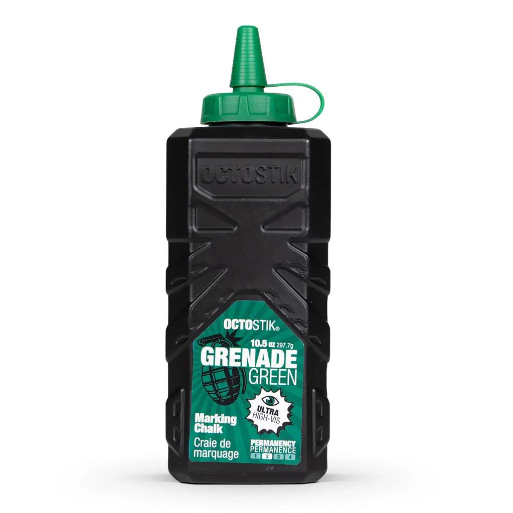 Octostik 10.5 oz. Ultra Fine LVL 2 Permanent Chalk Powder, Green