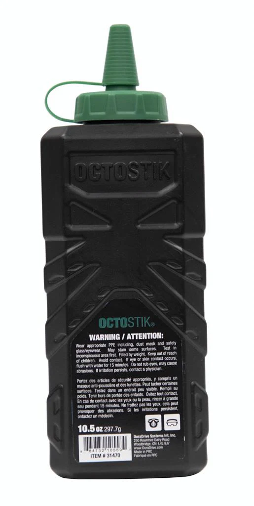 Octostik 10.5 oz. Ultra Fine LVL 2 Permanent Chalk Powder, Green - Image 2