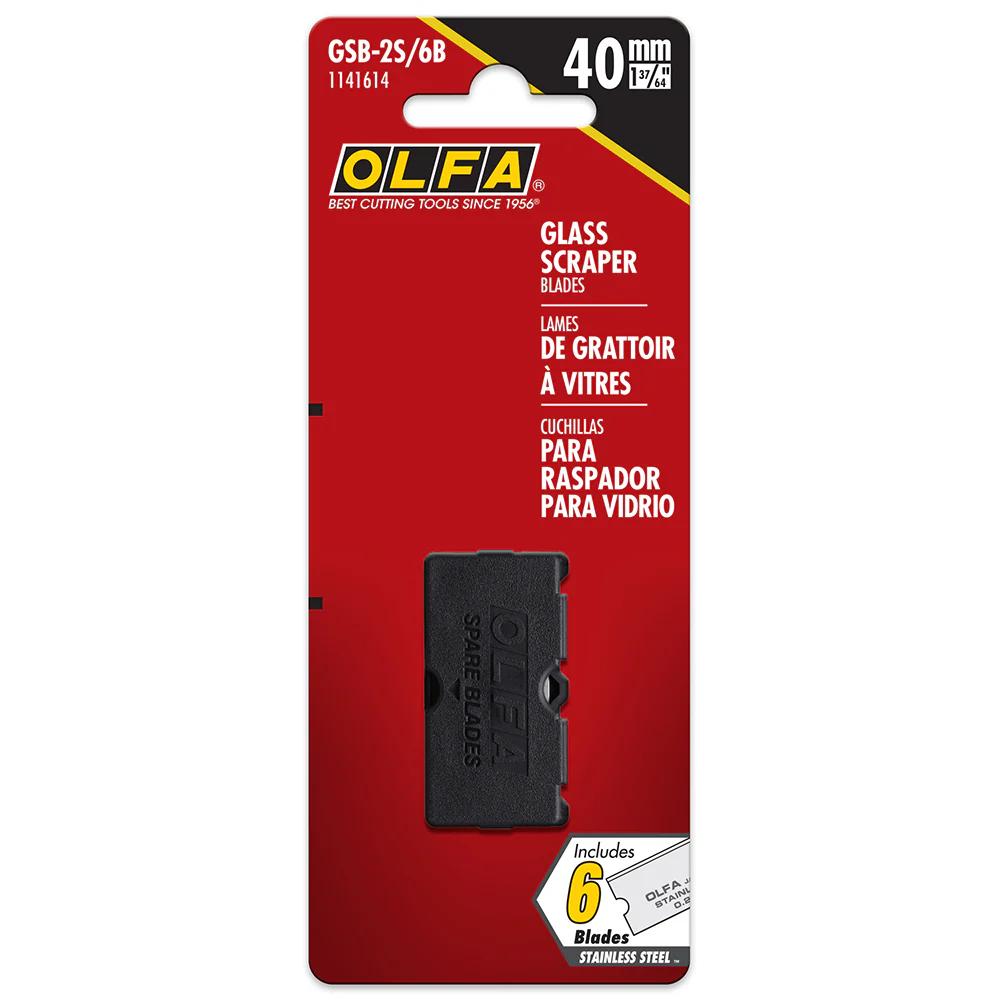 Olfa Glass Scraper Blade 18mm 6 Pack - Image 4