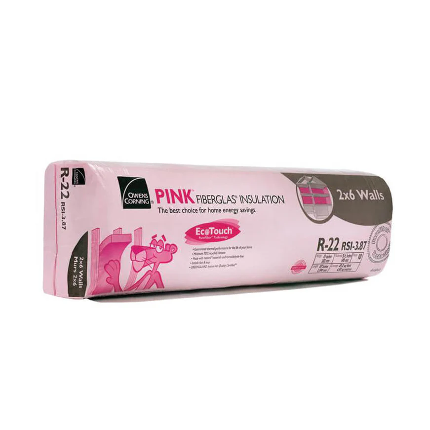 Owens Corning R-22 EcoTouch 15 in. x 47 in. x 5.5 in. Pink Fiberglas Insulation (49.0 sq. ft.)
