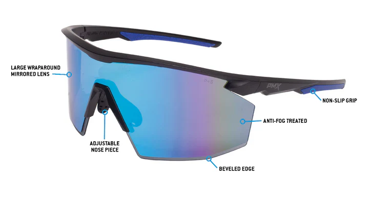 Pyramex PMXSPEC Anti Fog, Mirrored Safety Glasses - Image 4
