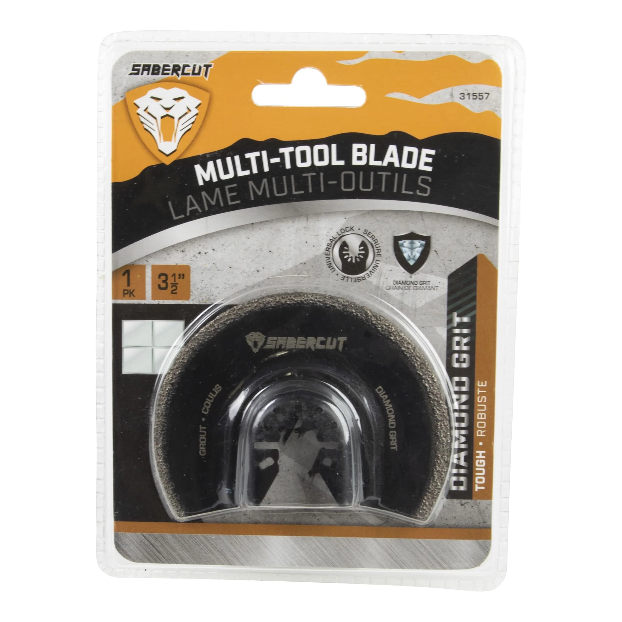 Sabercut 3-1/2in Multi-Tool Diamond Grit Seg Grout Blade - Image 2