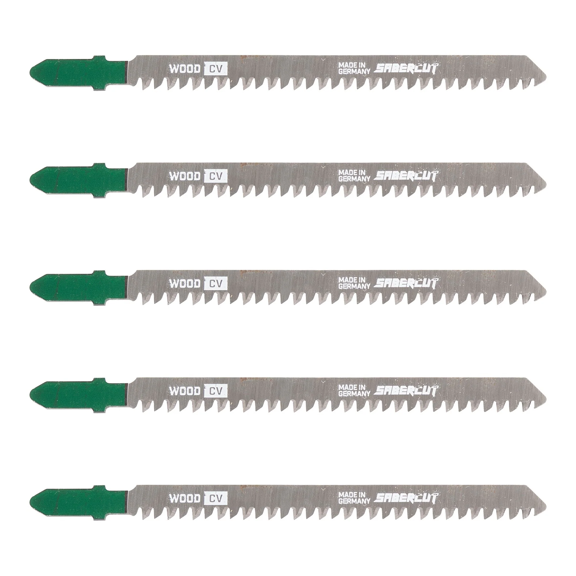Sabercut 4-1/2 in. x 9TPI T-Shank Jigsaw Blade For Ultra-Fine Finish on Wood (5-Pack)
