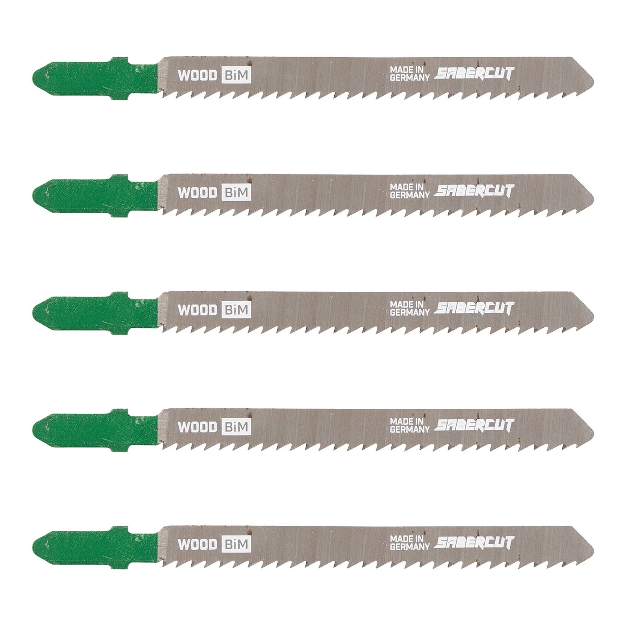 Sabercut 4 in. x 10TPI Bi-Metal T-Shank Jigsaw Blade For Clean Finish (5-Pack)