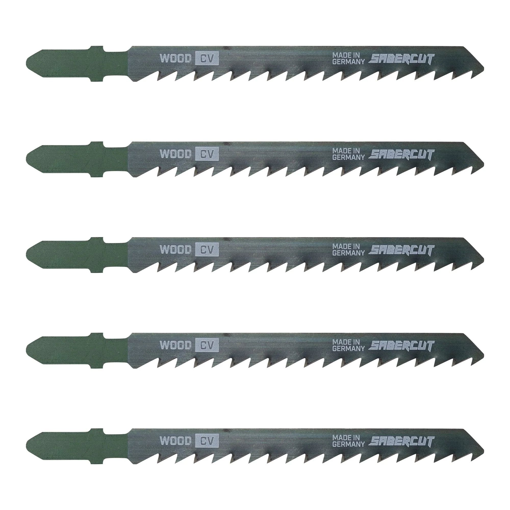 Sabercut 4 in. X 6TPI T-Shank Jigsaw Blade For Ultra-Fast Cuts on Wood (5-Pack)
