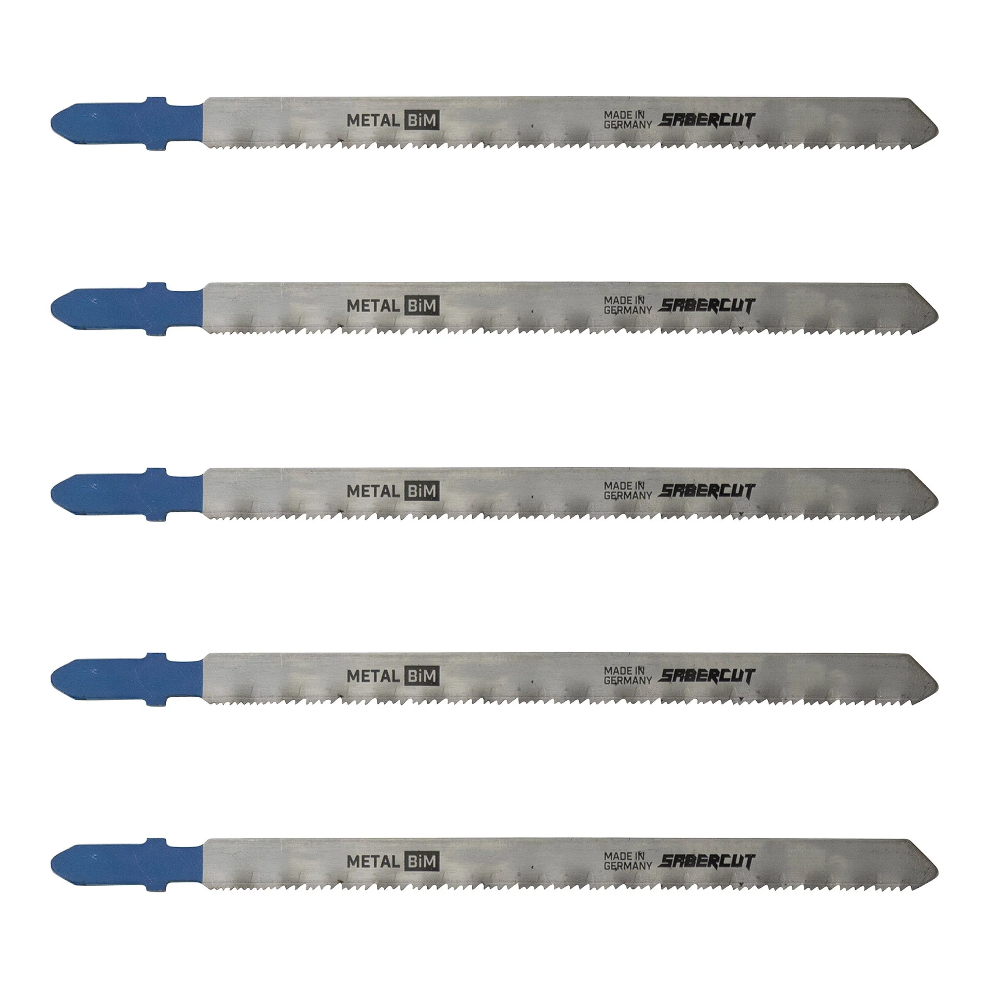 Sabercut 5-1/4 in. x 16/25TPI T-Shank Jigsaw Blade for Thin and Medium Metals (5-Pack)