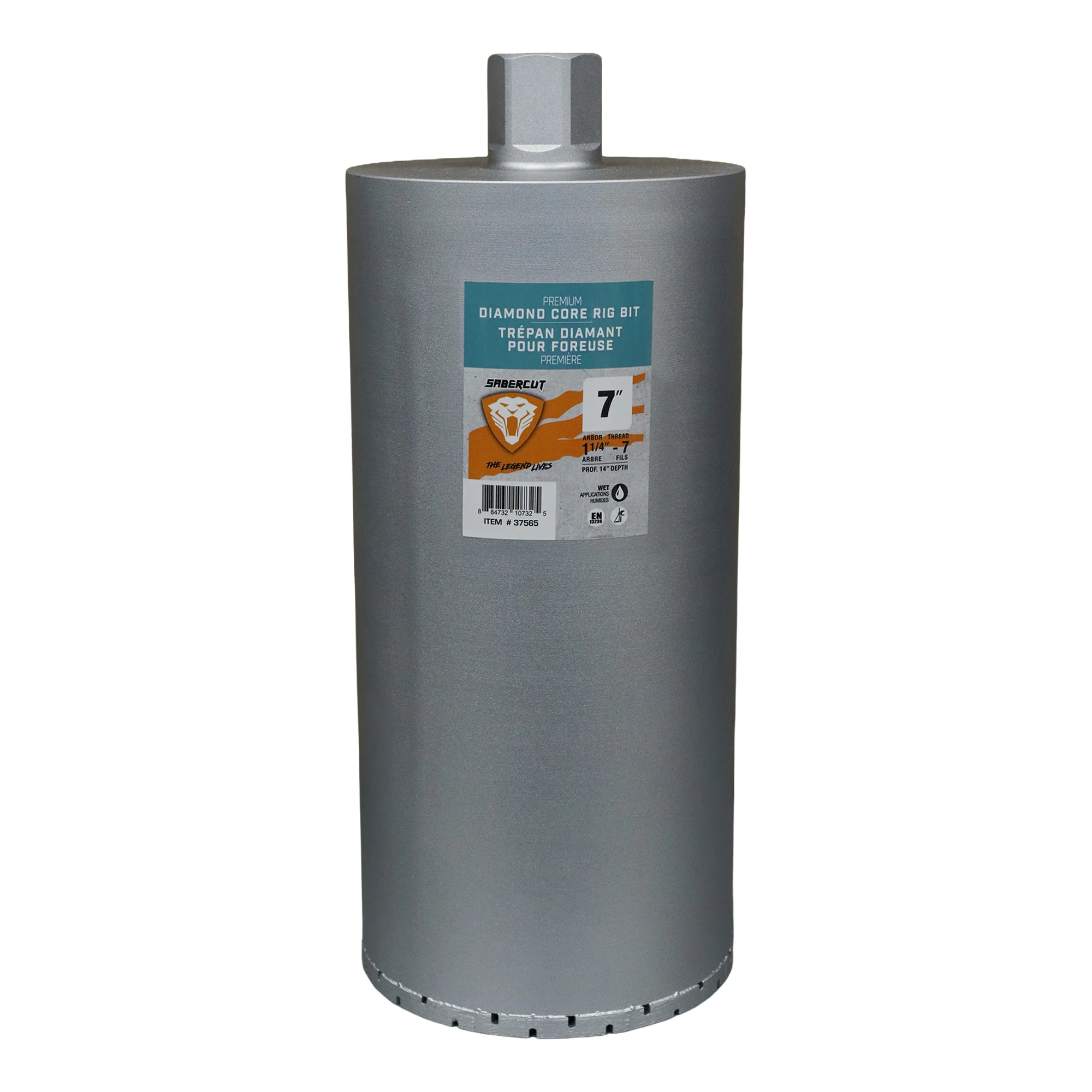 Sabercut 7 in. x 14 in. Crown Diamond Core Bit, Continuous Wet
