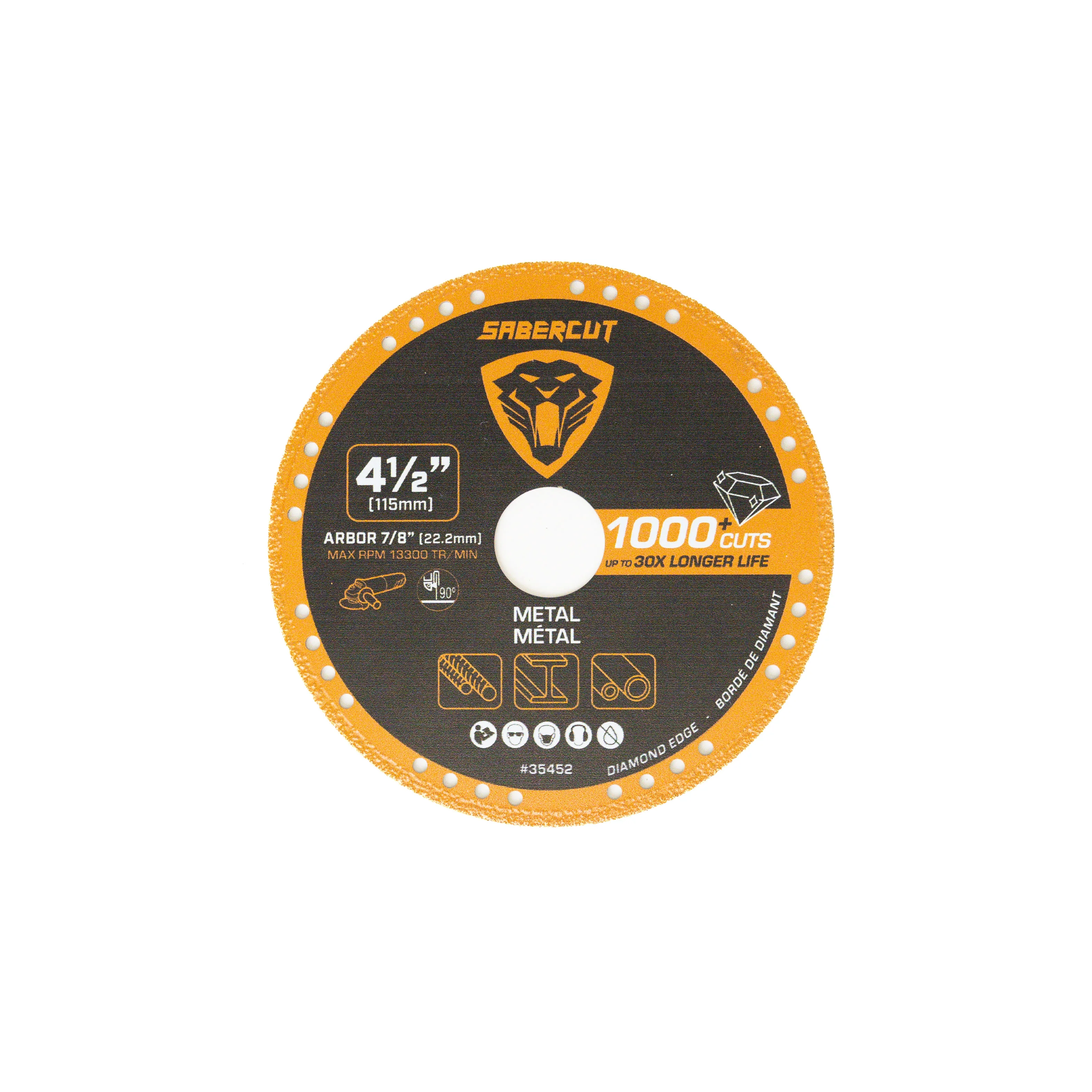 Sabercut 4-1/2 in. Multi-Material Diamond Grit Cutting Blade