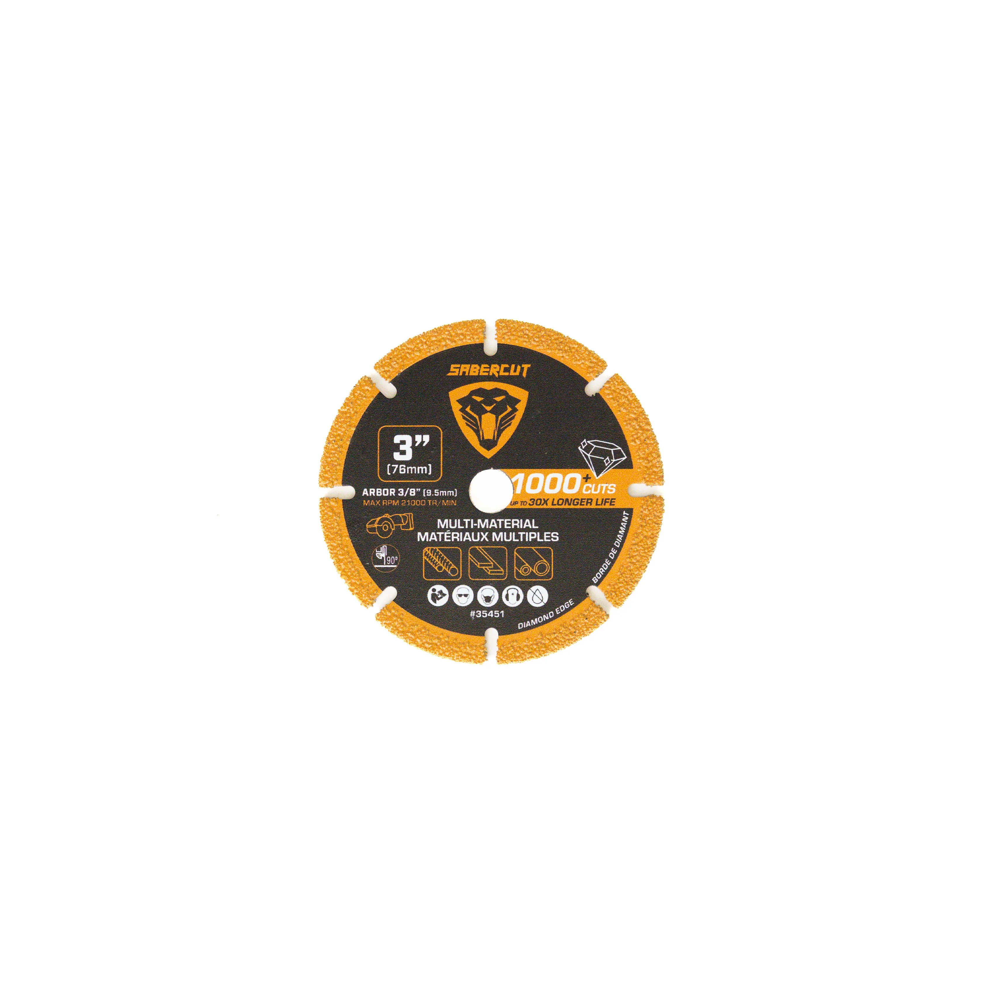 Sabercut 3 in. Multi-Material Diamond Grit Cutting Blade