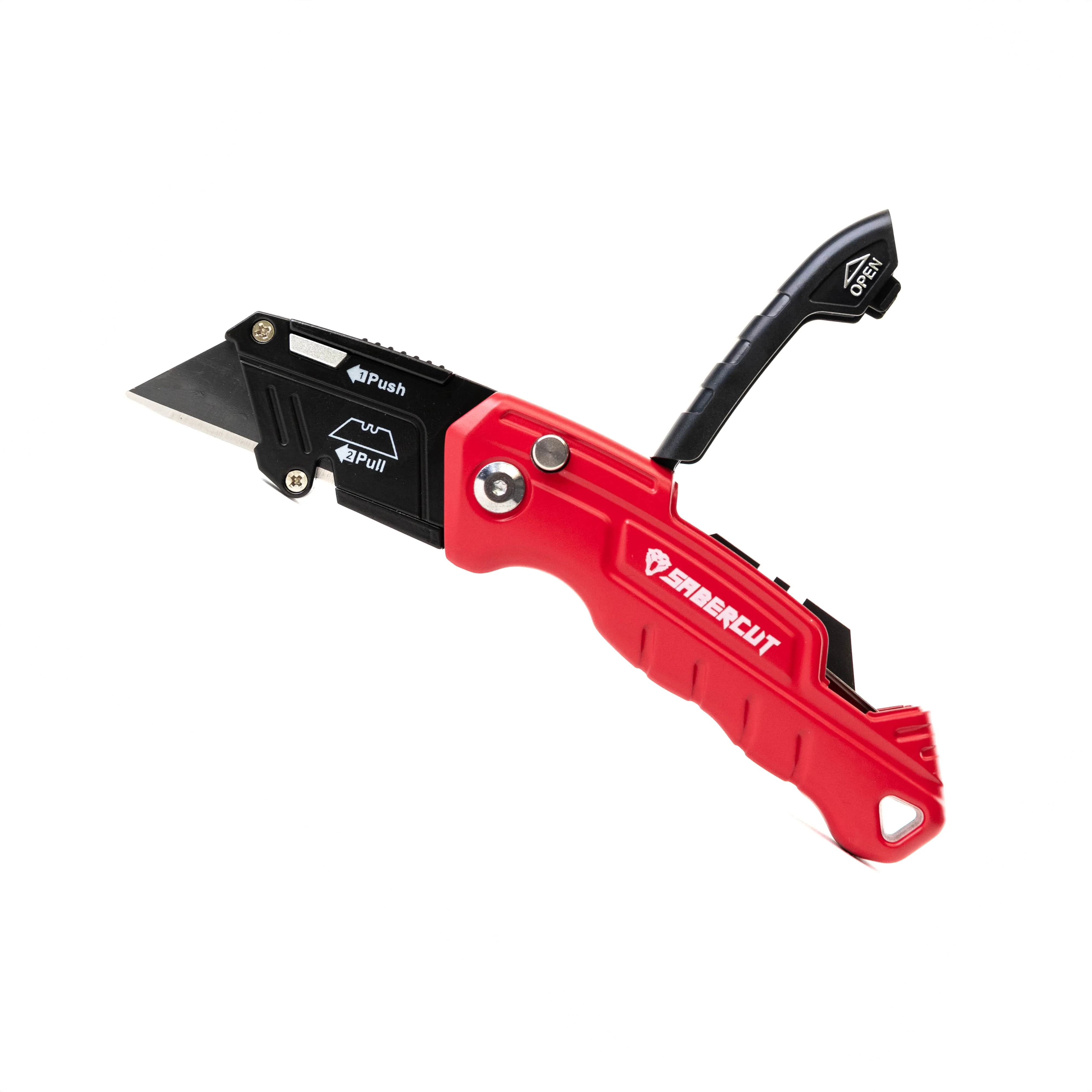 Sabercut Folding Utility Knife With Blade Storage And 4 Blades - Image 2