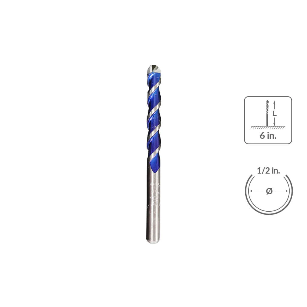 Sabercut 1/2" X 6" Multi-Material Drill Bit