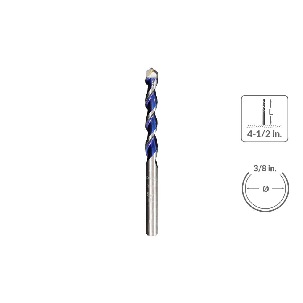 Sabercut 3/8" X 4-1/2" Multi-Material Drill Bit