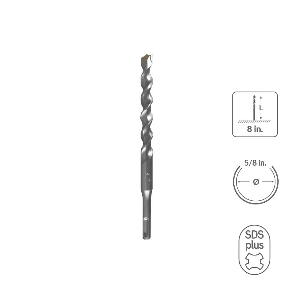 SABERCUT 7/8 in. x 12 in. SDS PLUS 2-Cutter Carbide Tip Concrete Drill Bit - Image 37
