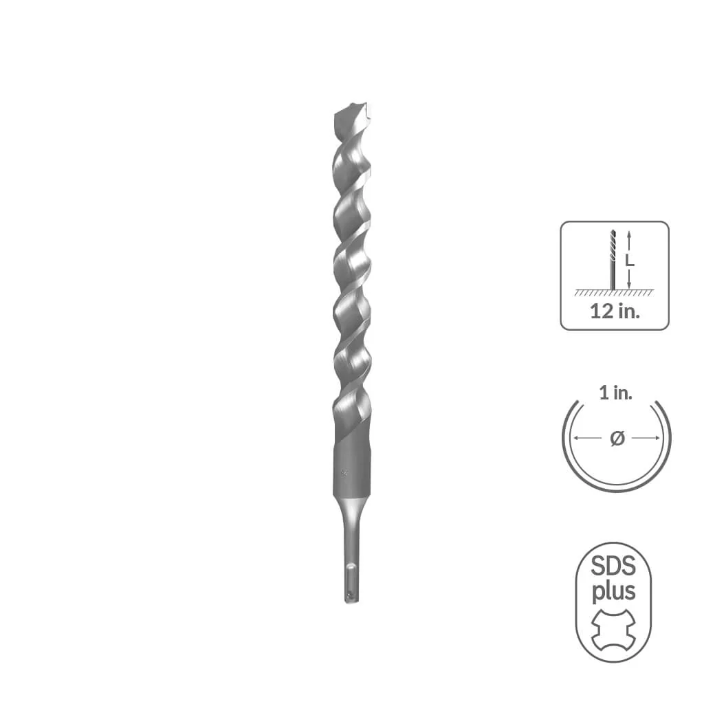 SABERCUT 7/8 in. x 18 in.SDS PLUS 2-Cutter Carbide Tip Concrete Drill Bit - Image 37