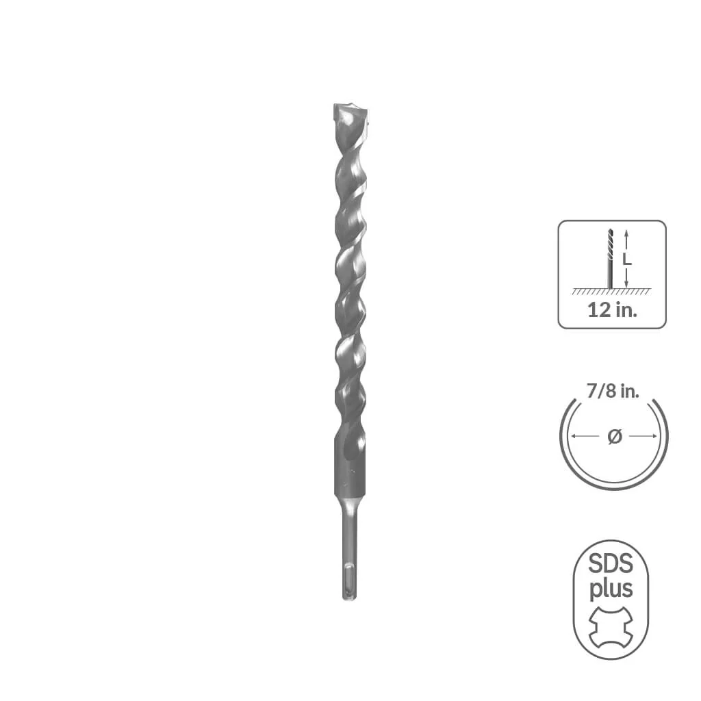 SABERCUT 3/4 in. x 6 in. SDS PLUS 2-Cutter Carbide Tip Concrete Drill Bit - Image 28