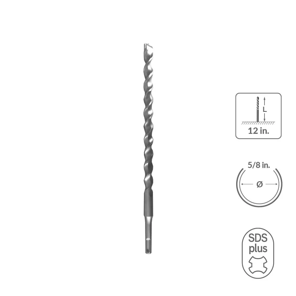 SABERCUT 3/4 in. x 6 in. SDS PLUS 2-Cutter Carbide Tip Concrete Drill Bit - Image 30