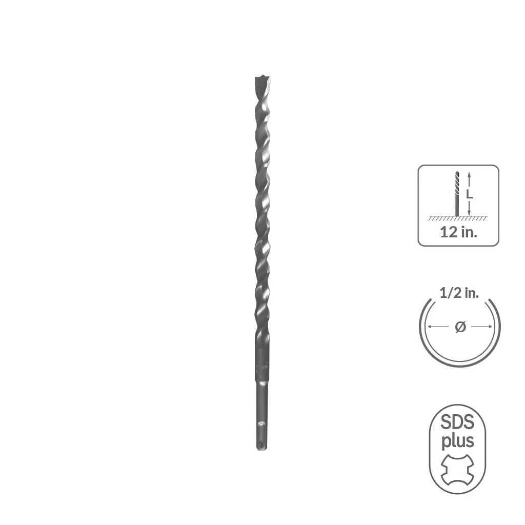 SABERCUT 3/4 in. x 6 in. SDS PLUS 2-Cutter Carbide Tip Concrete Drill Bit - Image 31