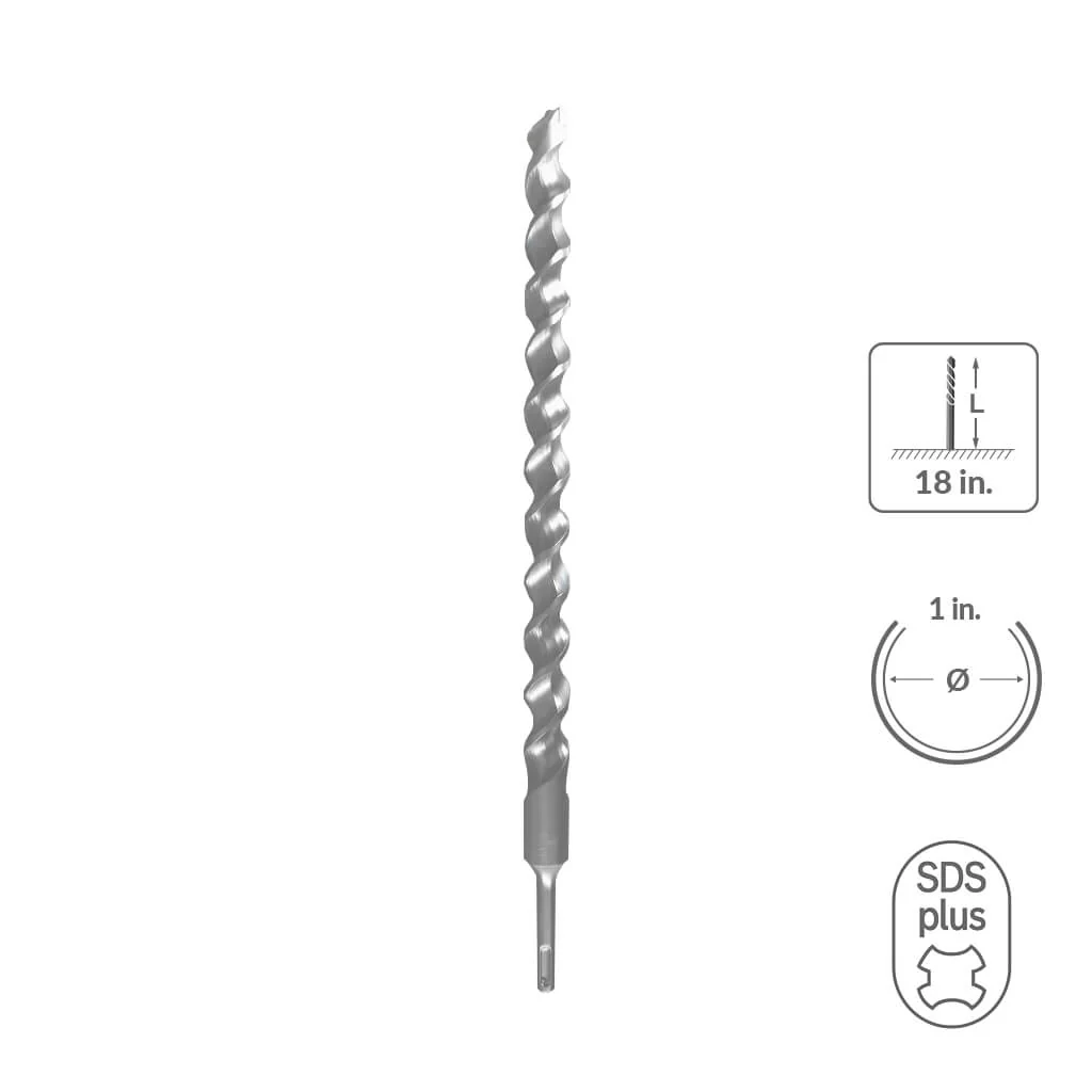 SABERCUT 3/4 in. x 8 in. SDS PLUS 2-Cutter Carbide Tip Concrete Drill Bit - Image 10