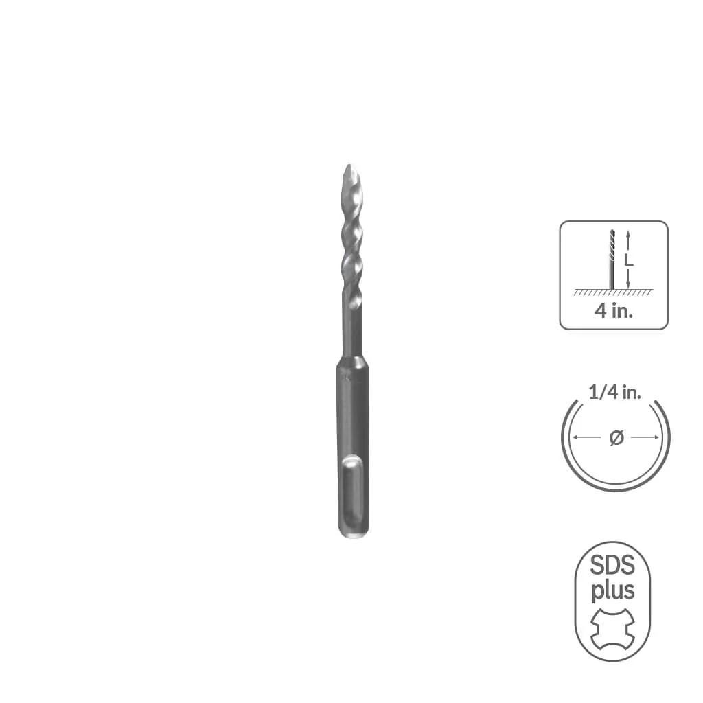 SABERCUT 3/4 in. x 8 in. SDS PLUS 2-Cutter Carbide Tip Concrete Drill Bit - Image 52