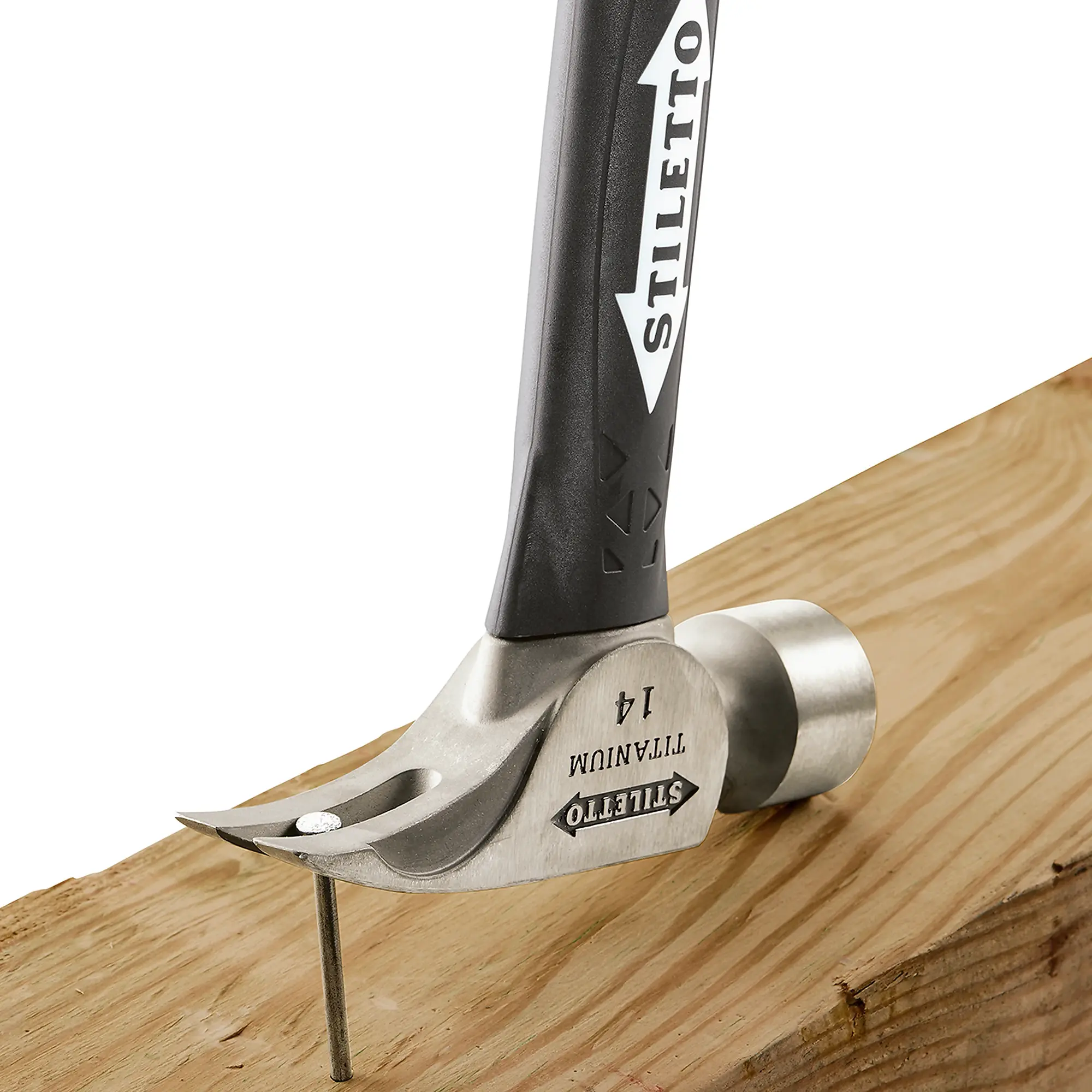 Stiletto TI14MCP16 14 oz. Milled/Curved Titanium Hammer with Fiberglass Handle - Image 6