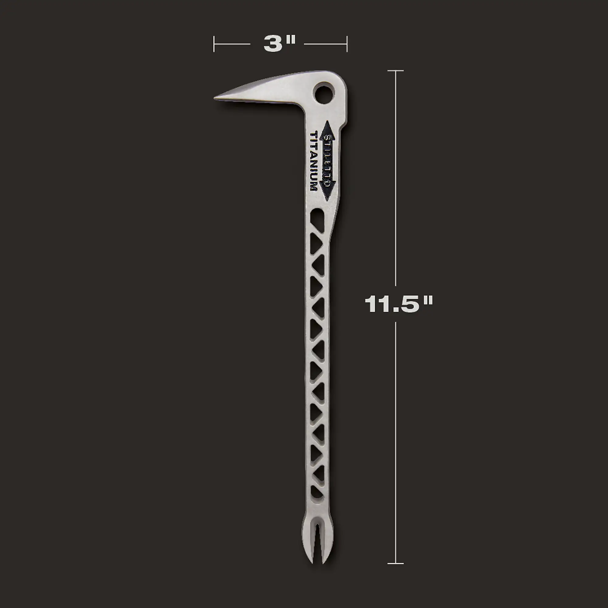 Stiletto TICLW12 8 oz. 12 in. Titanium Claw Bar - Image 5