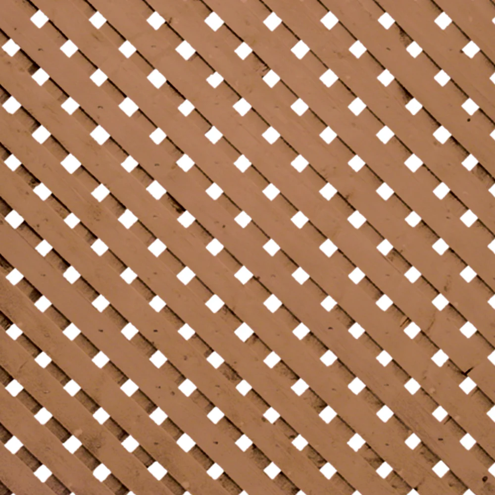 12 in. x 8 ft. Brown Pressure Treated Privacy Plus Lattice