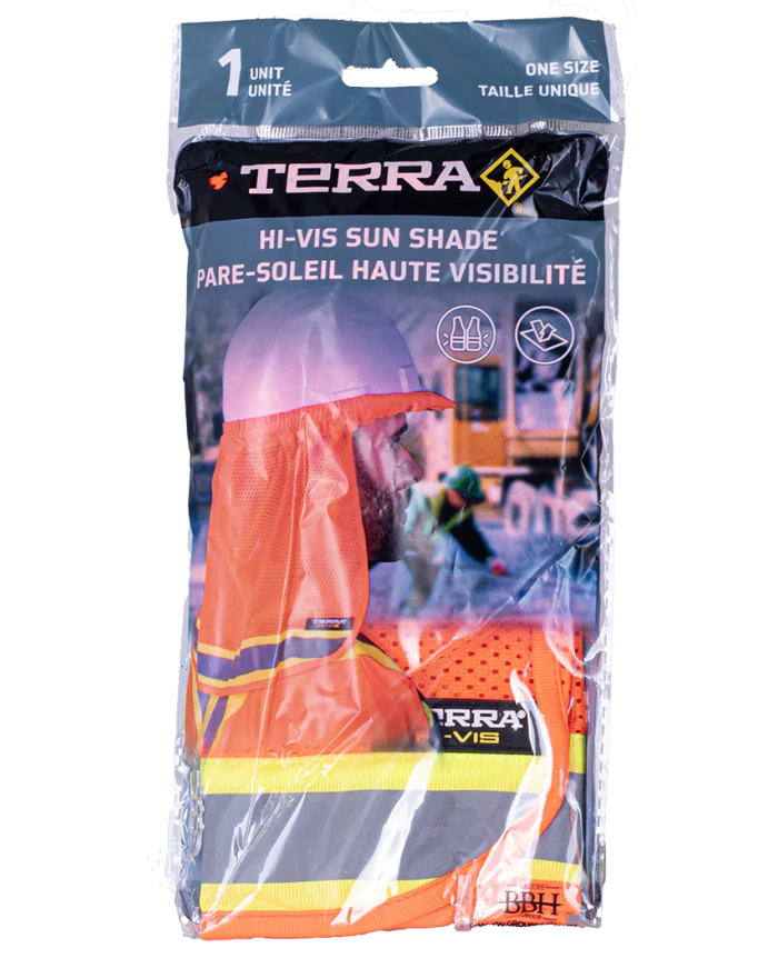 TERRA 116623 Hi-Vis Sun Shade For Hard Hat - Image 5