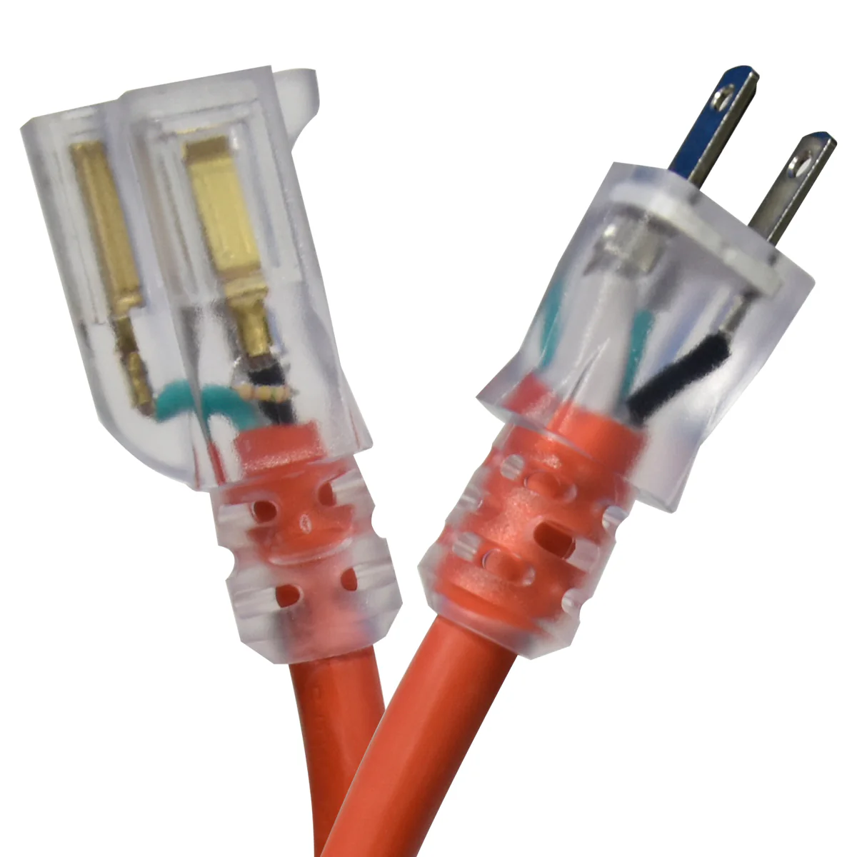 Toolway 50 ft. 12/3 SJTW Lighted Single Tap Outdoor Extension Cord - Image 3