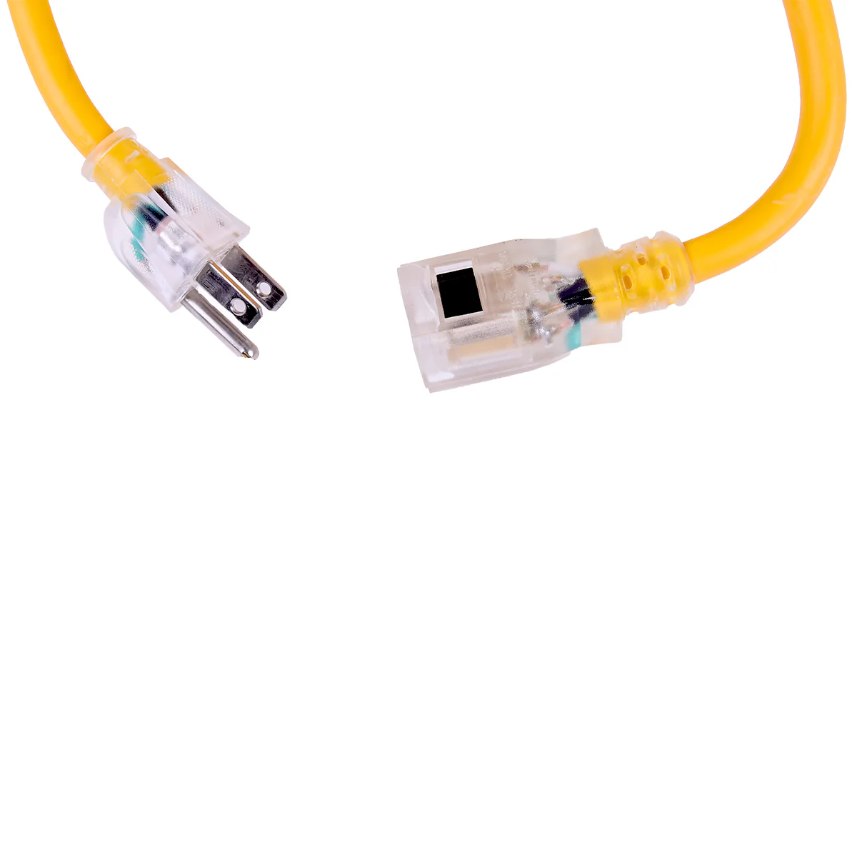 TOOLWAY 140034 Extension Cord 12/3 SJTW 50 ft. Yellow Single Tap w/Lock - Image 3