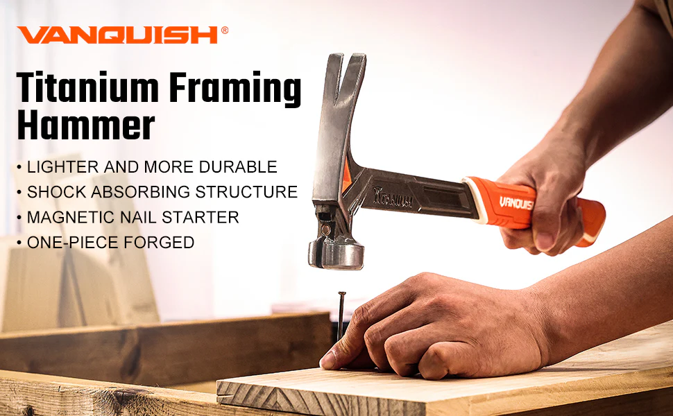 Vanquish 11 oz. Smooth Face Titanium Hammer - Image 2
