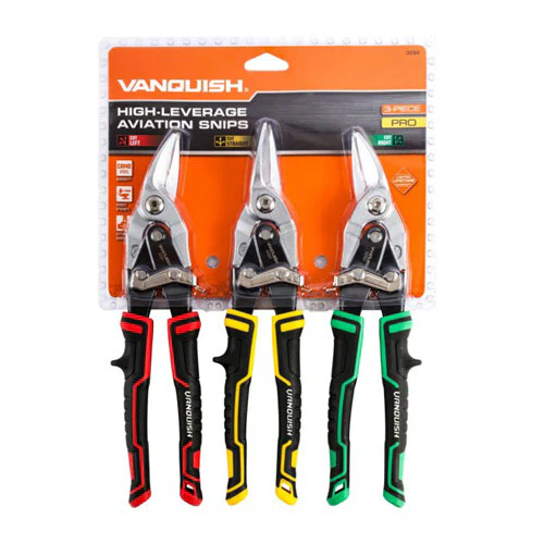 VANQUISH Steel Chrome Plated Heavy Duty Aviation Snip Set - Image 2