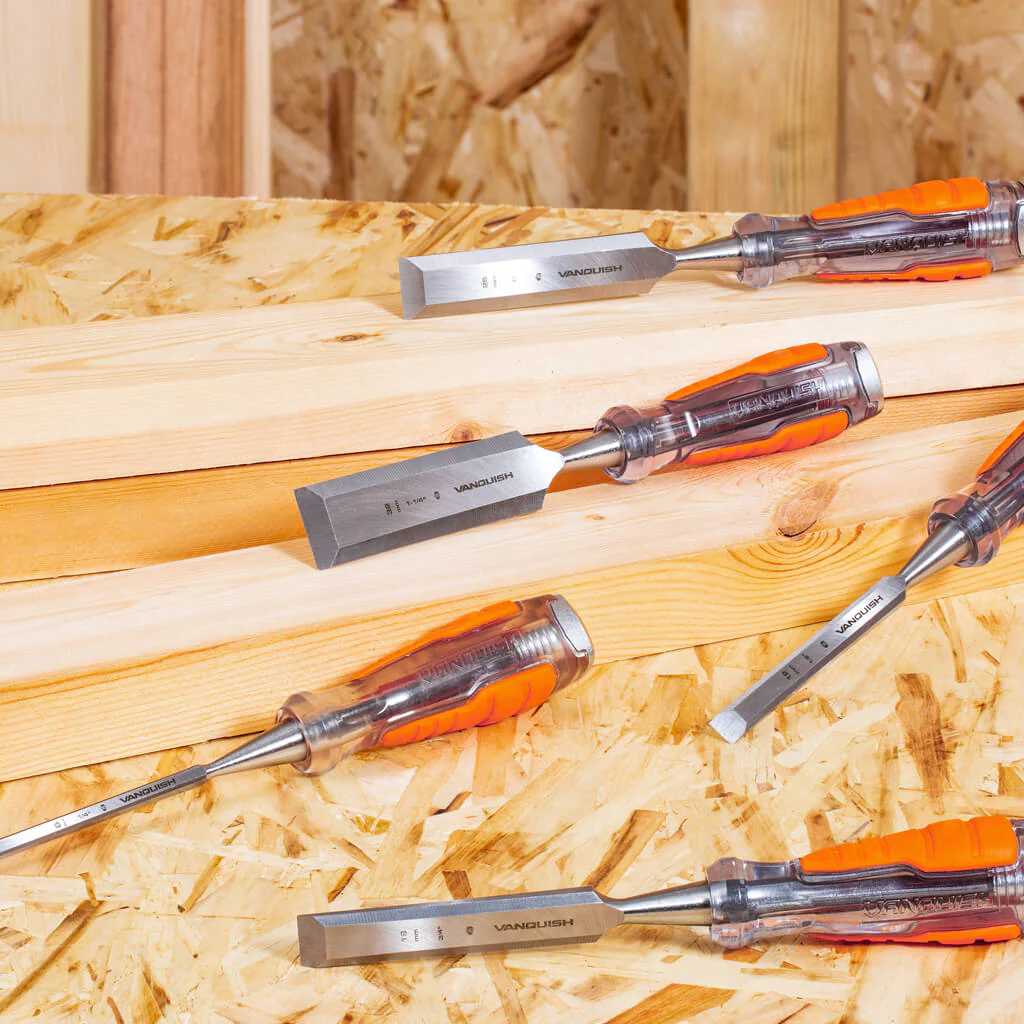 VANQUISH 1 in Chrome Vanadium Steel 2.95 in High Impact Wood Chisel - Image 4