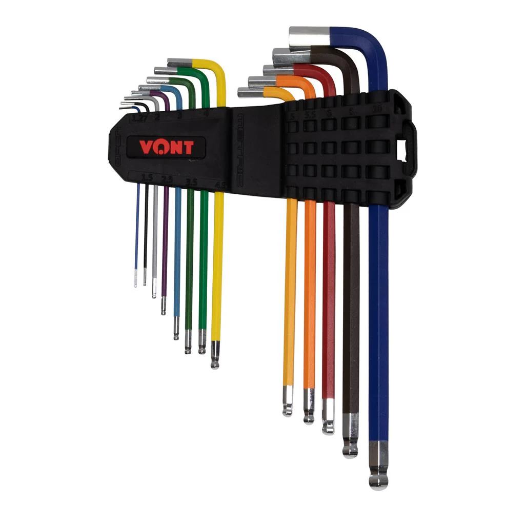 Vont Metric Colour Coded Ball End Hex Key Set (13-Pieces) - Image 2