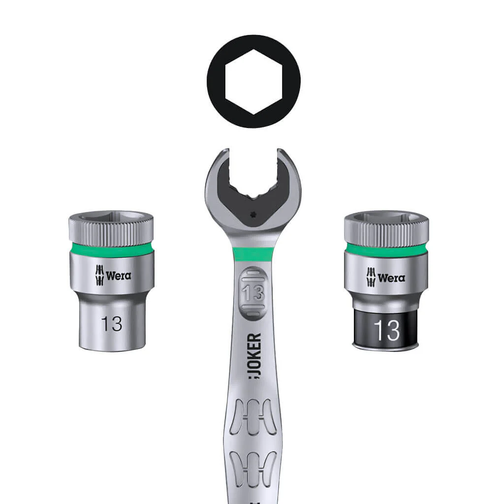 Wera 05004016001 8100 SA 6 Zyklop 1/4 in. Drive Metric Speed Ratchet Set (28-Piece) - Image 7