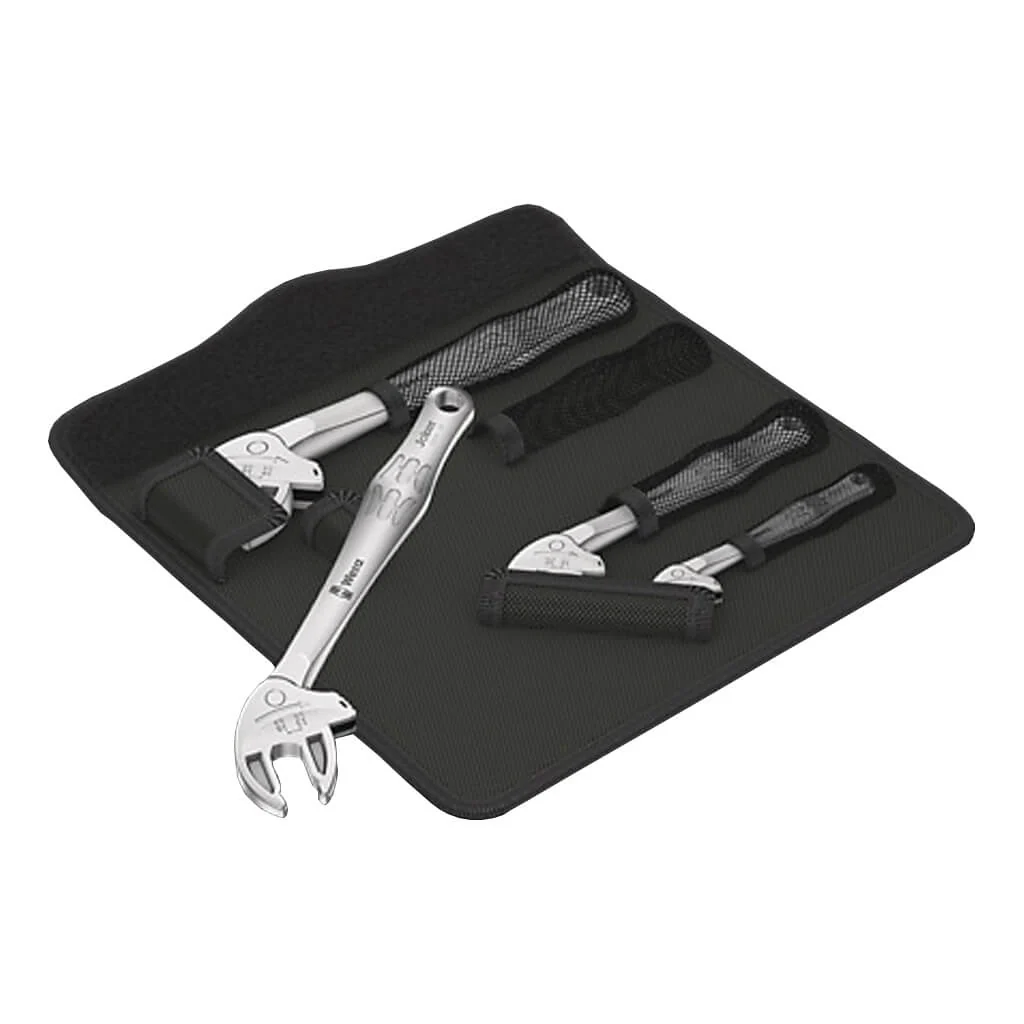 Wera 05020110001 JOKER 6004 Self-Adjusting Open-Ended Ratcheting Spanner Wrench Set (4-Piece)