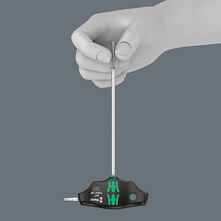 Wera 05023451001 454 HF Hex-Plus T-Handle Imperial Screwdriver Set (10-Piece) - Image 6