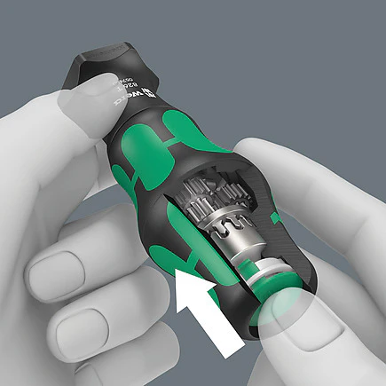 Wera 05057483001 19-Piece Kraftform Kompakt 1/4 in. Imperial Hex Turbo Bit Holder Screwdriver Set - Image 4