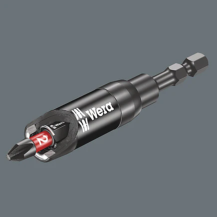Wera 05057676001 897/4 IMP R 1/4 in. x 3 in. Impaktor Holder with Retaining Ring and Ring Magnet - Image 3