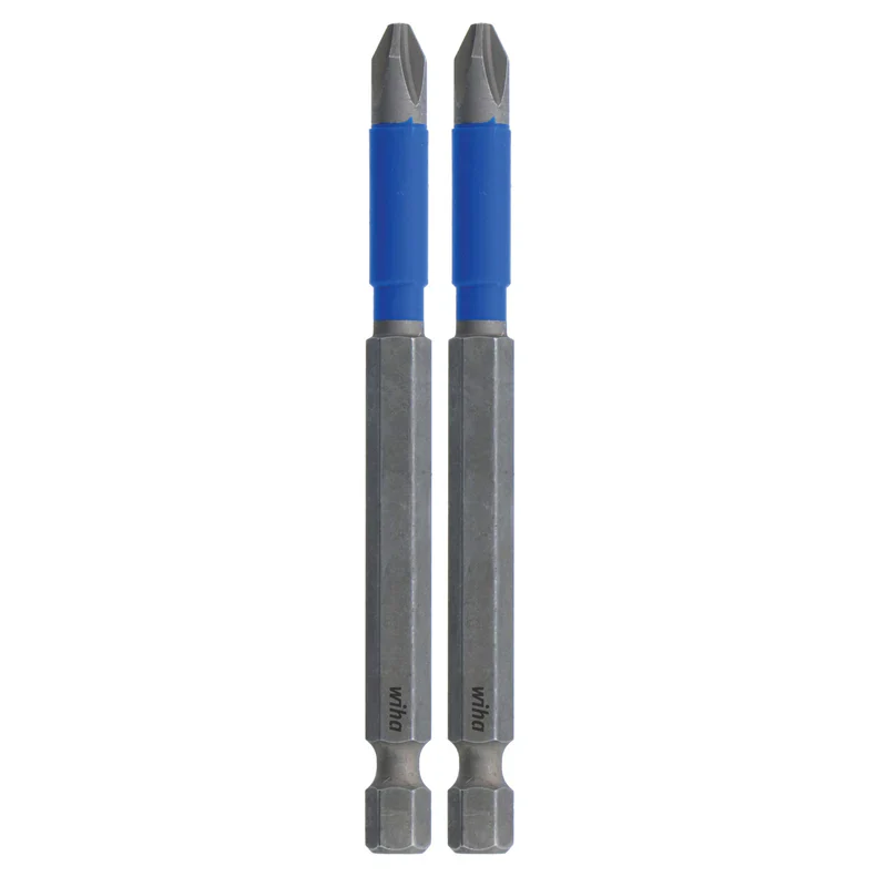 Wiha 3.5 in. Terminatorblue Impact Bit Phillips #2 2 Pack